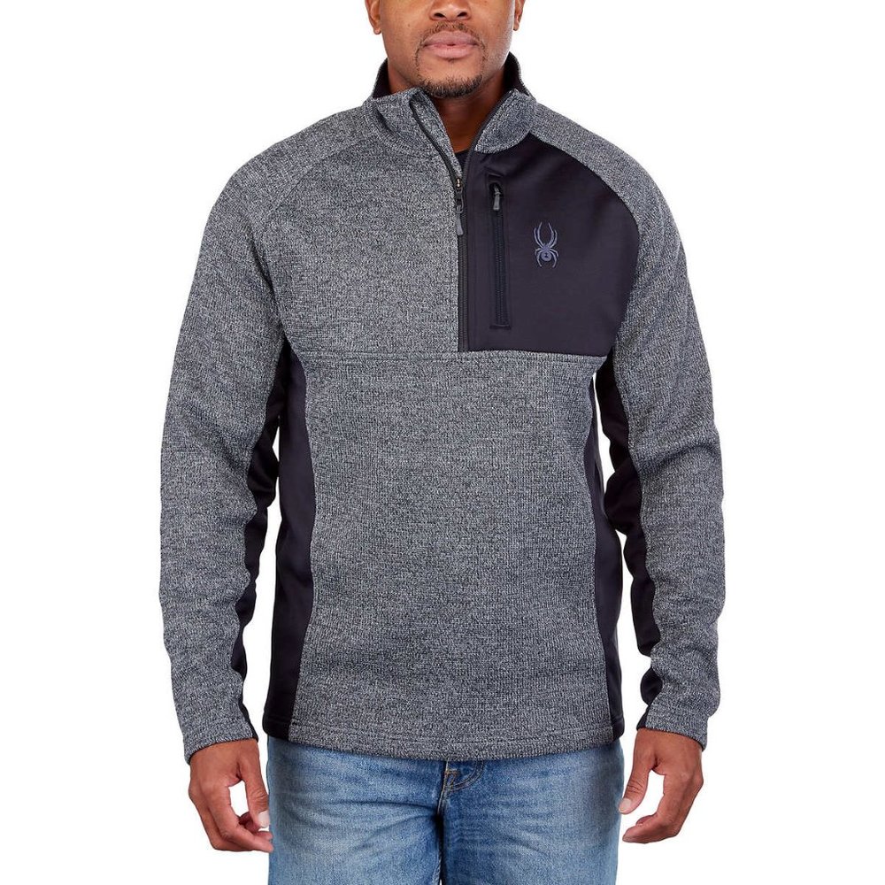 Spyder Men’s Gait Half Zip Jacket - Gray - Size M